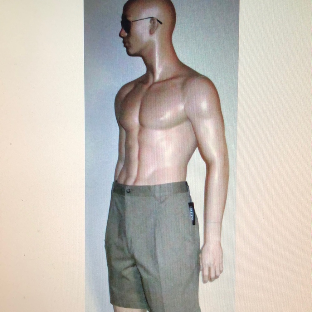 NWT Repp Men's Big & Tall Shorts Khaki Pleated 48